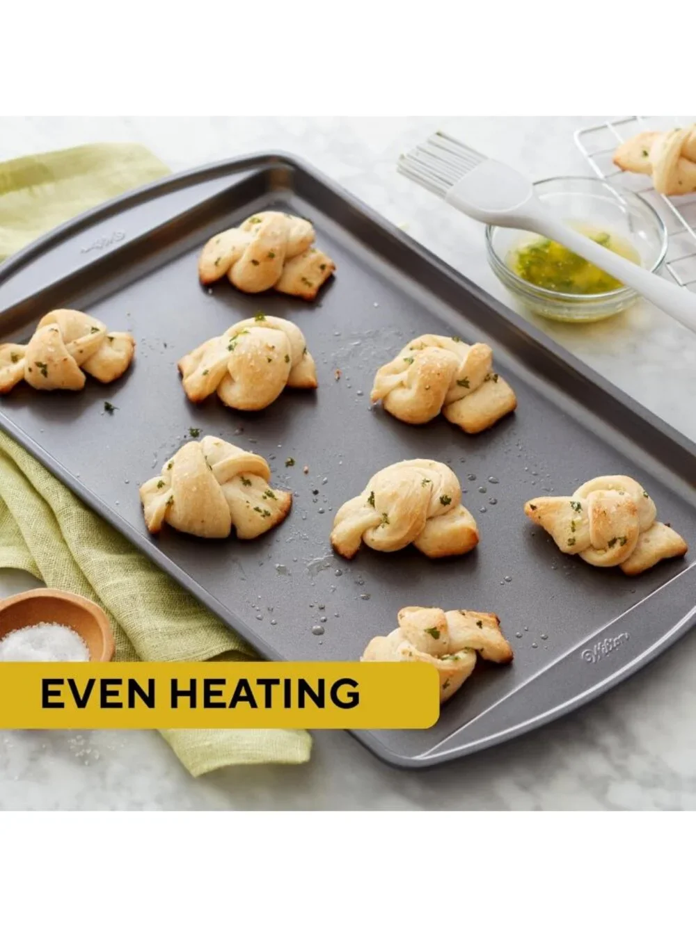 Nonstick Cookie Baking Sheets Set - Scratch-Resistant, Dishwasher Safe, 2-Piece